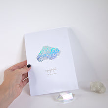 Iridescent Foil Crystal Print | A5 - Lottie Suki